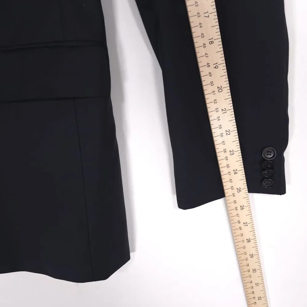 HUGO BOSS Guabello Super 120s 100% Virgin Wool Blazer Sport Coat Black Italy 40L